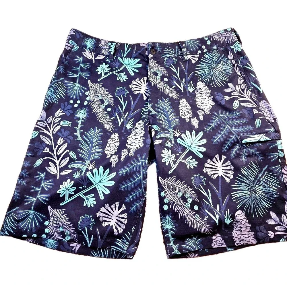 The North Face Men's Navy Floral Hybrid Shorts